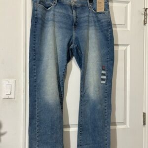 Levi's 314 Plus Size 22 Shaping Straight Leg Mid Rise Jeans
